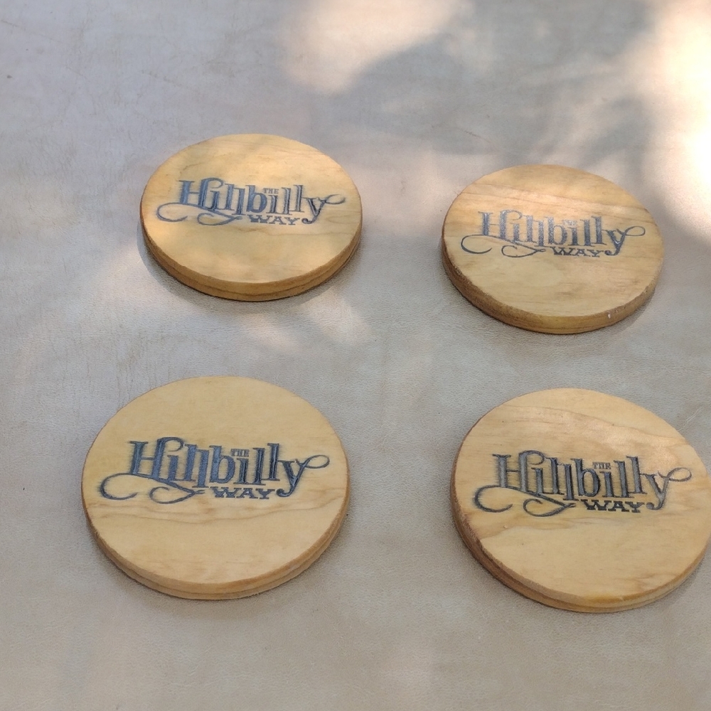 Wooden Coasters - Set of 4